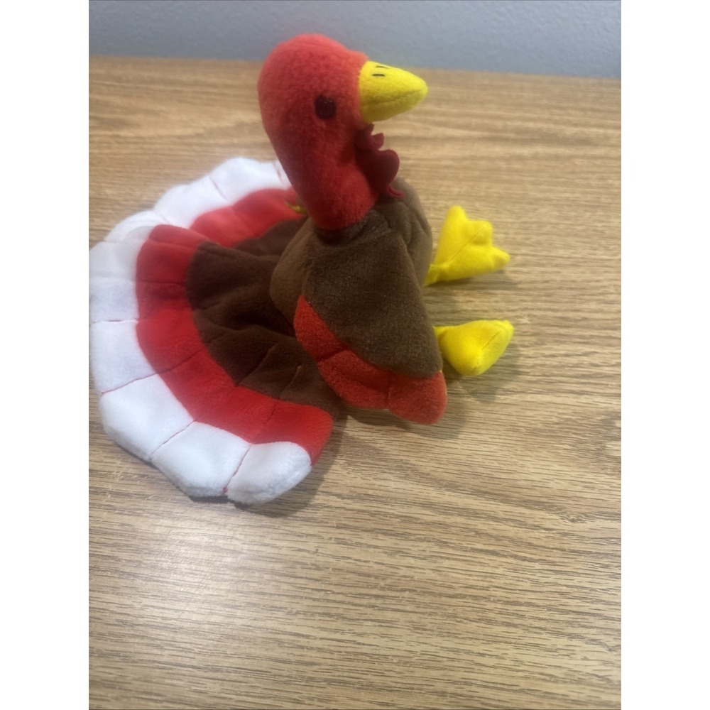Ty Beanie Babies - Gobbles the Turkey w/Tag Thanksgiving - Picture 6 of 8